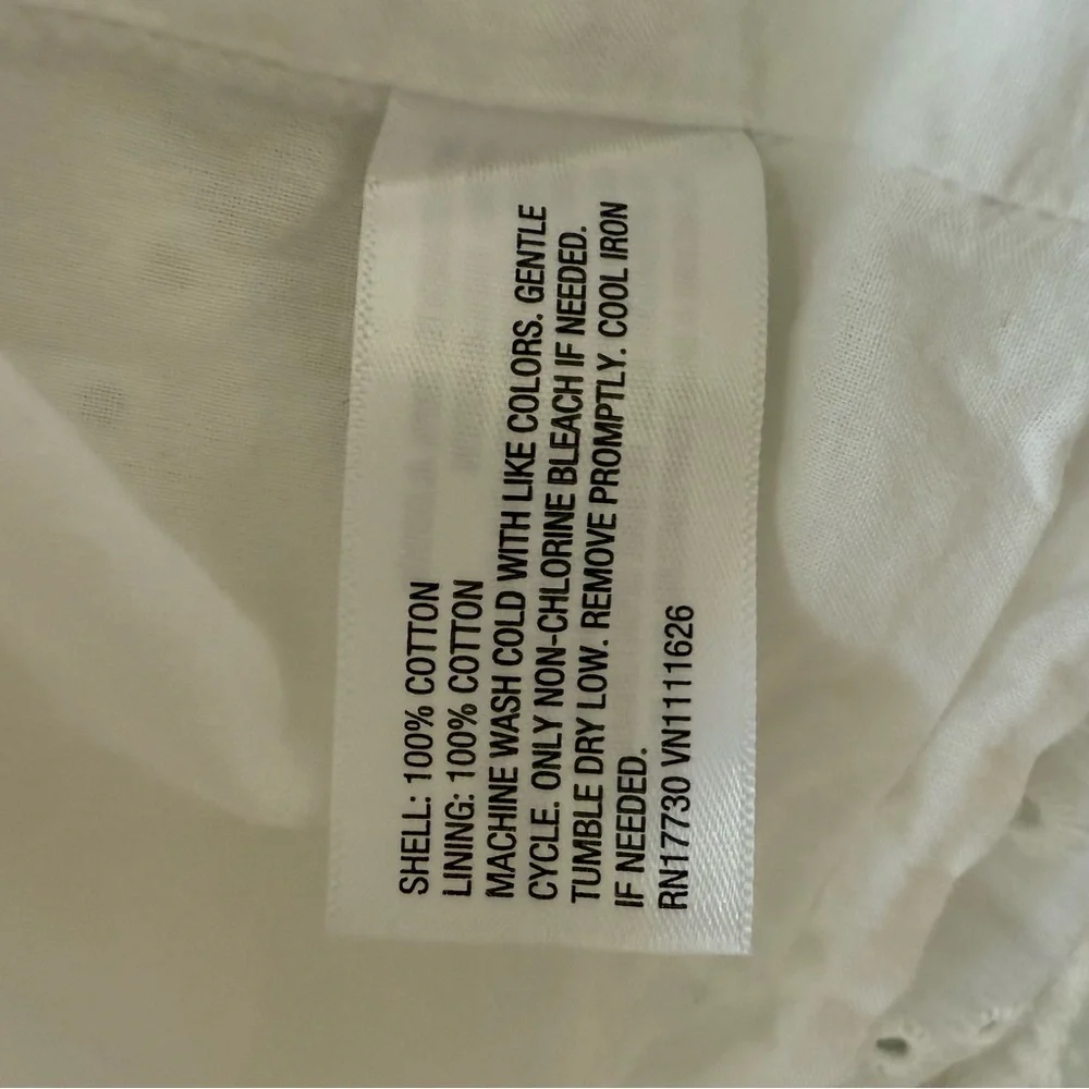 Isabel Maternity 100% Cotton Eyelet Dress - Picture 12 of 13